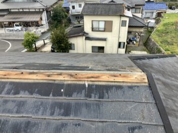 棟板金の交換工事 工事前