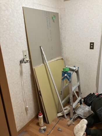 浴室ドア施工