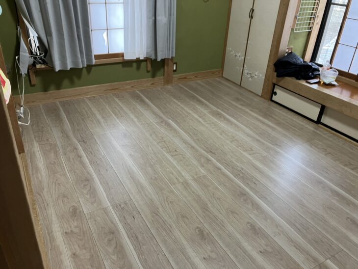フローリング施工後