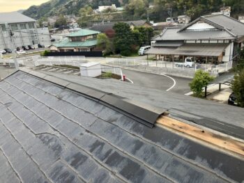 棟板金の交換工事 工事前