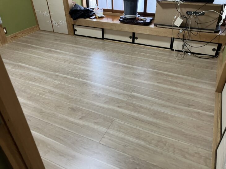 フローリング施工後