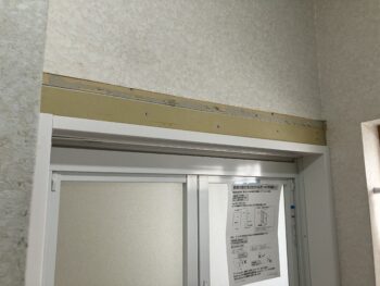 ドア枠設置後